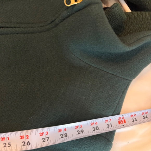 J.Crew Italian Stadium Cloth Nello Gori Coat | Green | Size 10 | NWOT - Picture 4 of 5